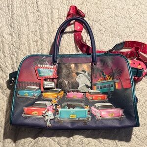 Vintage Car Print Women's Satchel